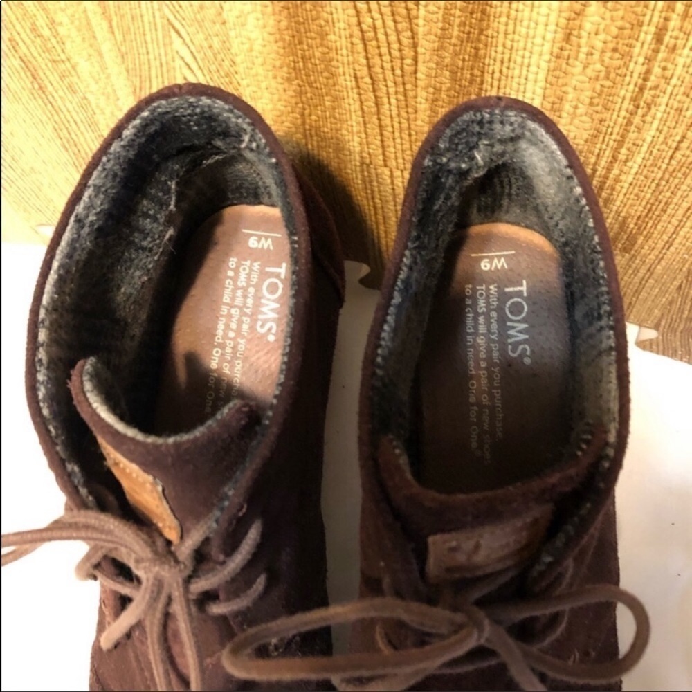 Toms suede lace up booties - Picture 6 of 10